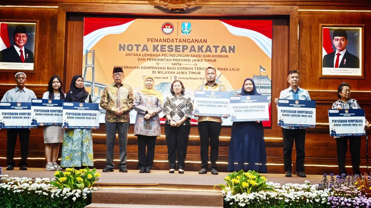 LPSK Serahkan Kompensasi Rp1,225 Miliar untuk Korban Bom Surabaya 2018