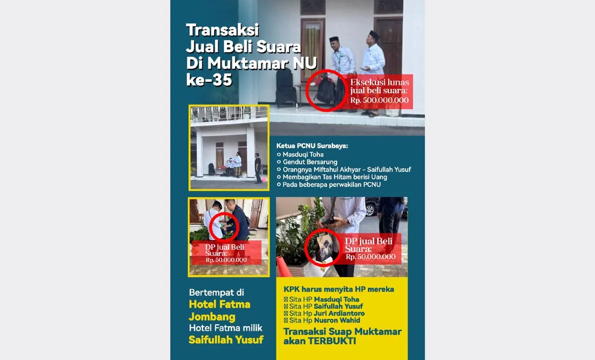 Gus Lilur Angkat Bicara Soal Dugaan Politik Uang Muktamar NU