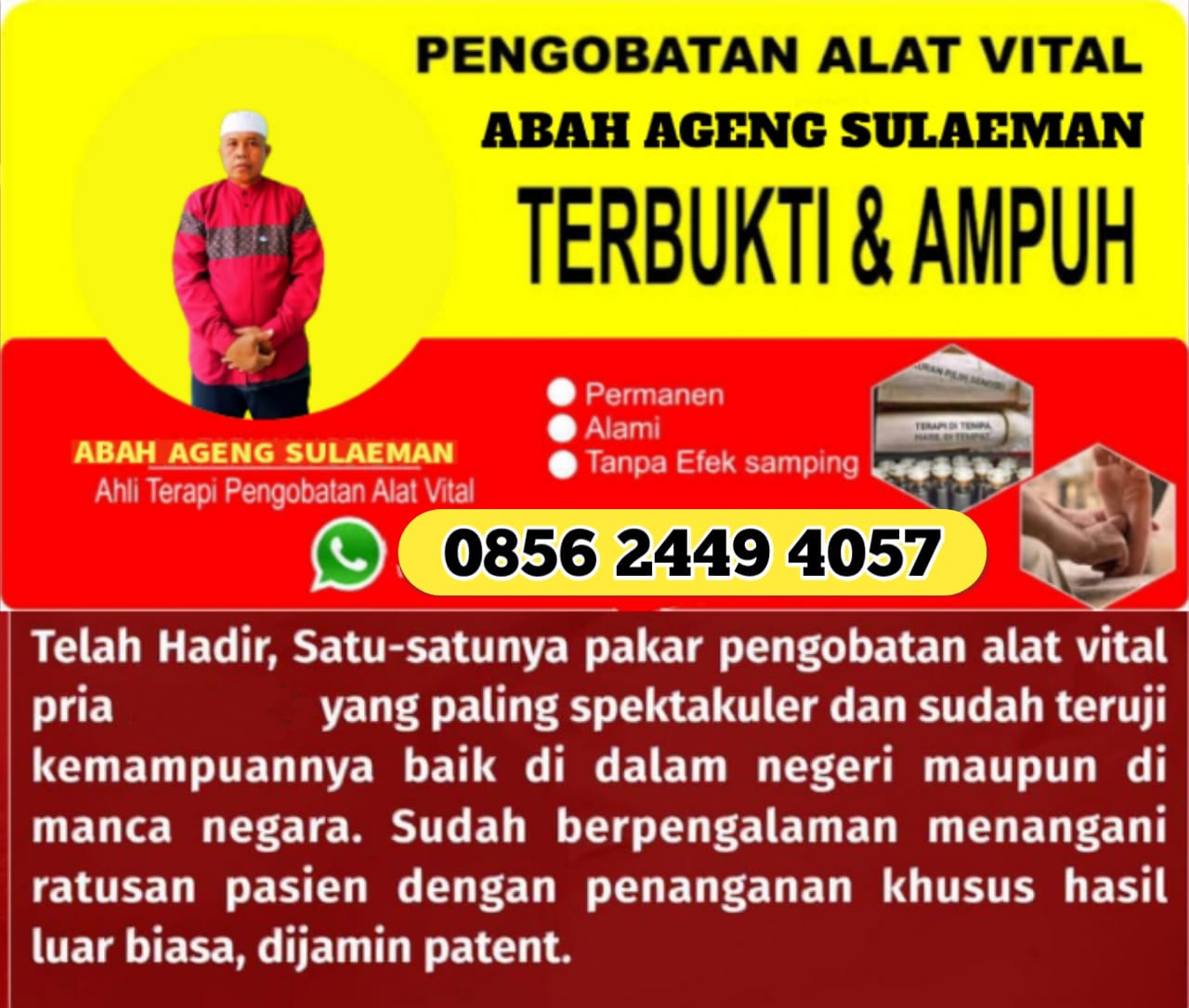 Pengobatan Alat Vital Teluknaga Tangerang Banten, Abah Ageng Sulaeman